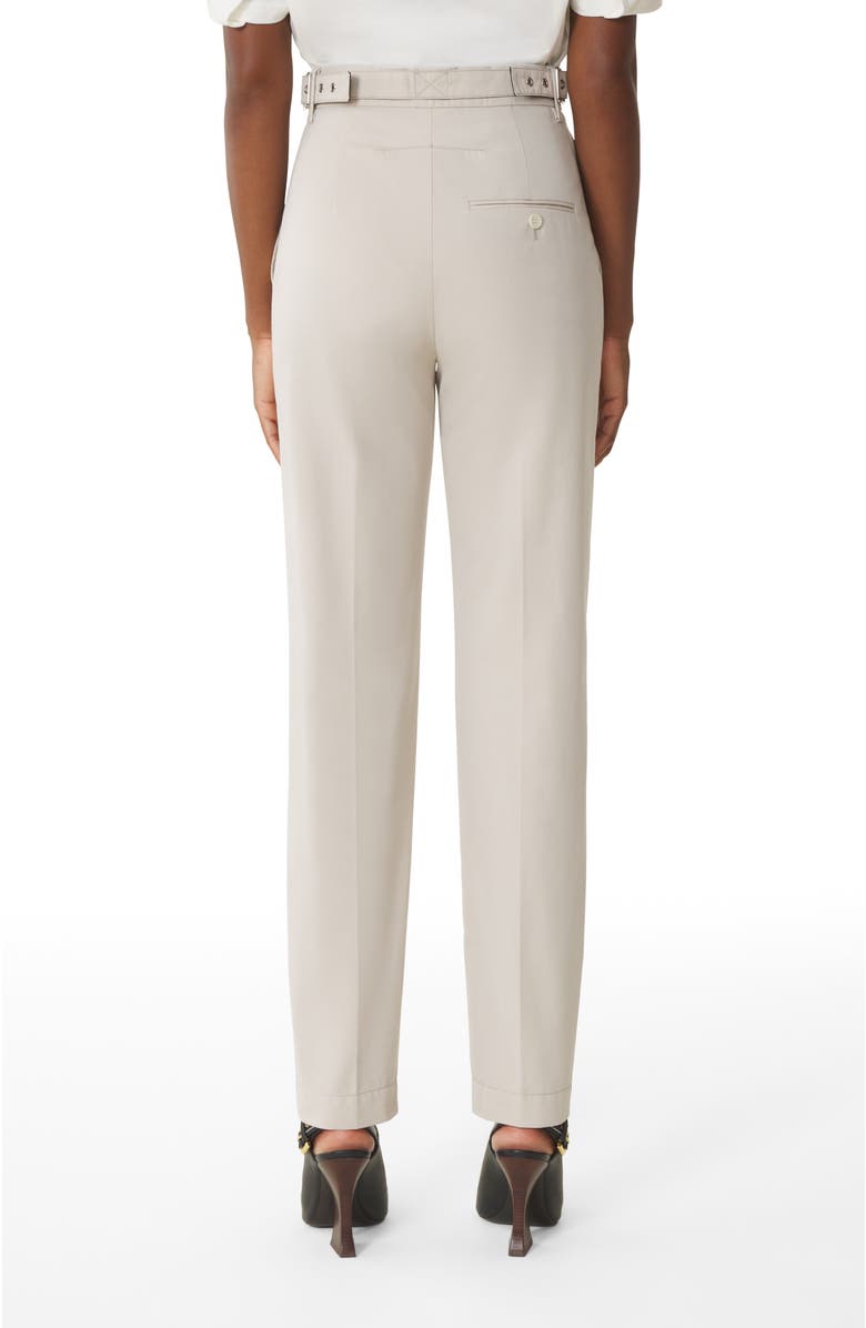 Lanvin White Cigarette Pants In Technical Cotton, Alternate, color, White