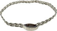 MADISON BEVERLY HILLS Vintage 1970s-80s Braided Silvertone Stretch Snake Belt