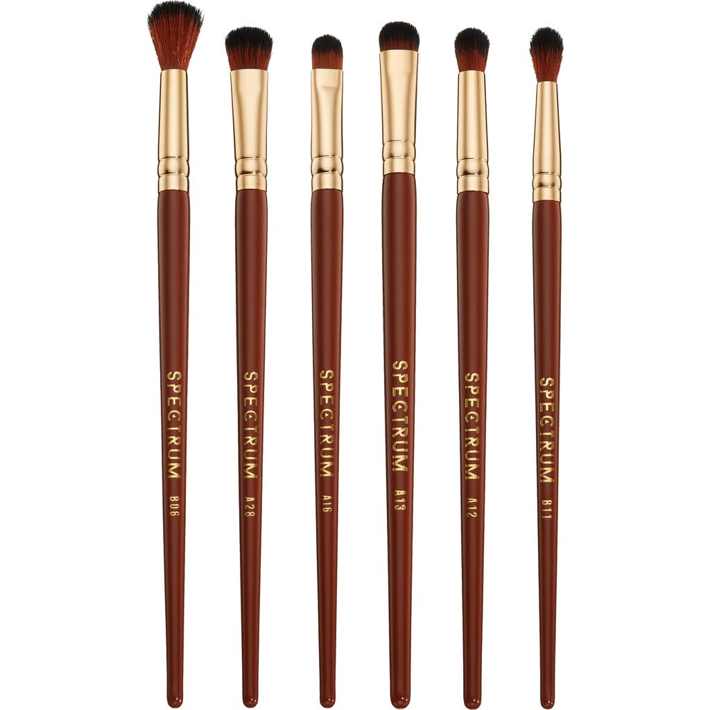 SPECTRUM Pantherine 6-Piece Eye Makeup Brush Set $45 Value in Brown  product