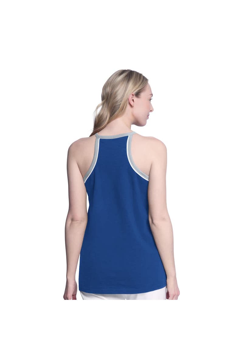 G-III 4HER BY CARL BANKS Women's G-III 4Her by Carl Banks Royal Los Angeles Dodgers Curveball Racerback Tank Top, Alternate, color, Royal
