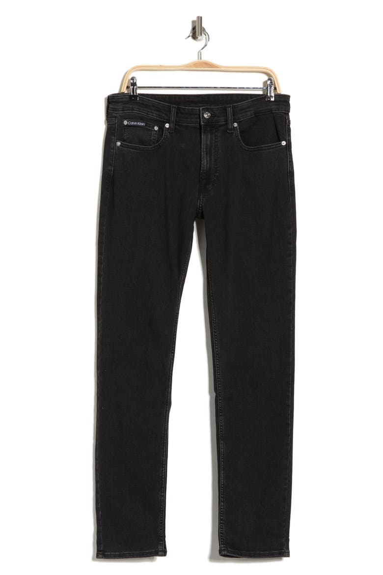 Slim Fit Jeans, Alternate, color, BLACK PEAK