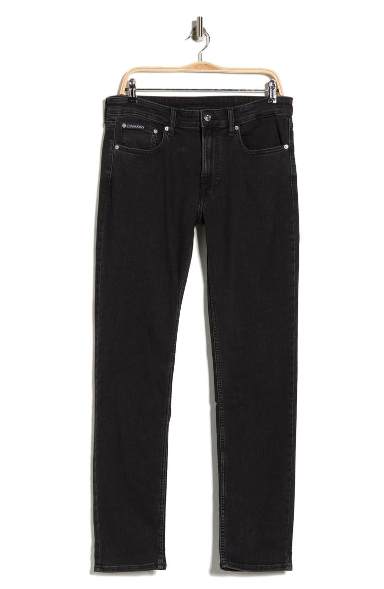 Calvin Klein Slim Fit Jeans, Alternate, color, Black Peak