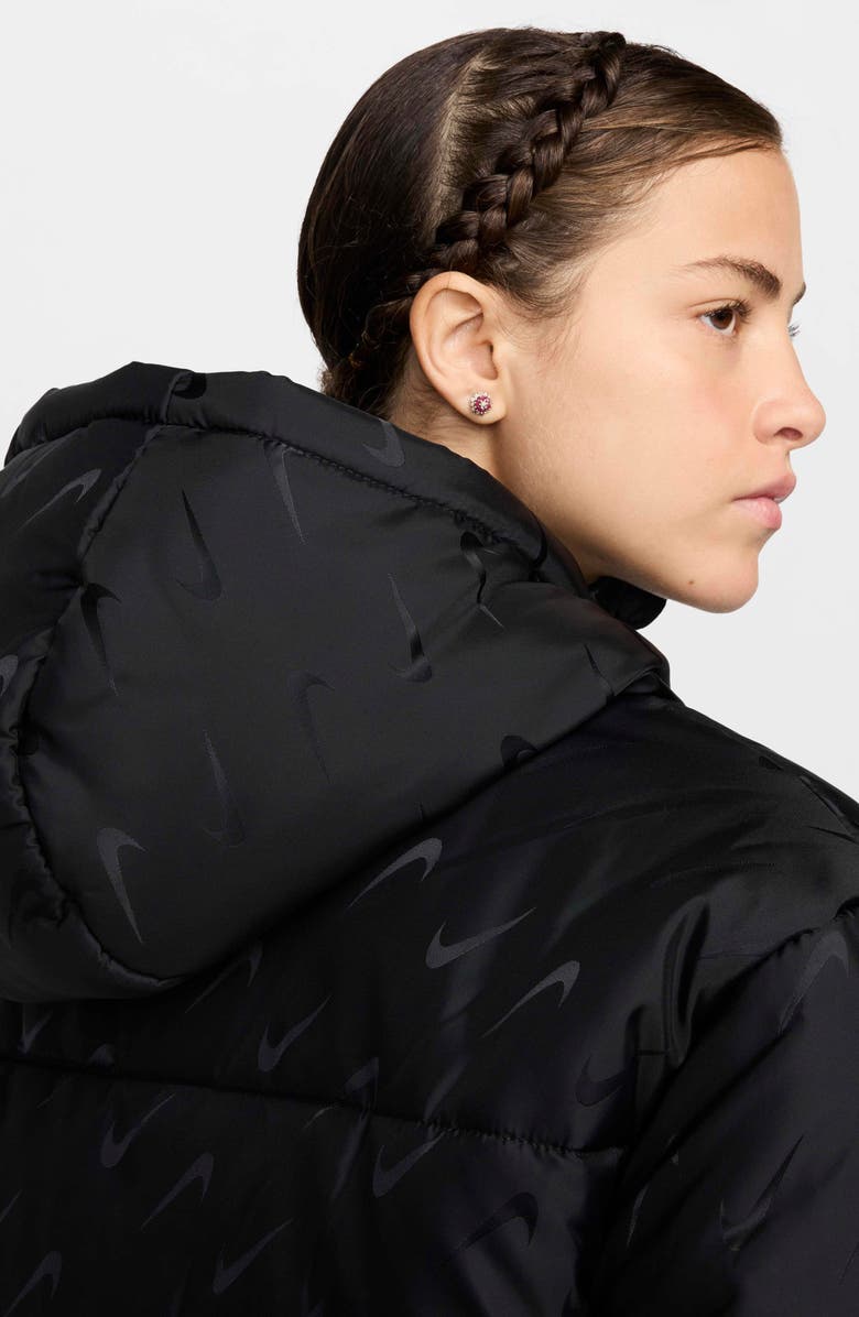 Nike Sportswear Swoosh Jacquard Therma-FIT Puffer Jacket, Alternate, color, 