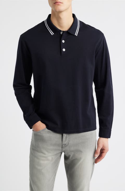 Long Sleeve Piqué Polo