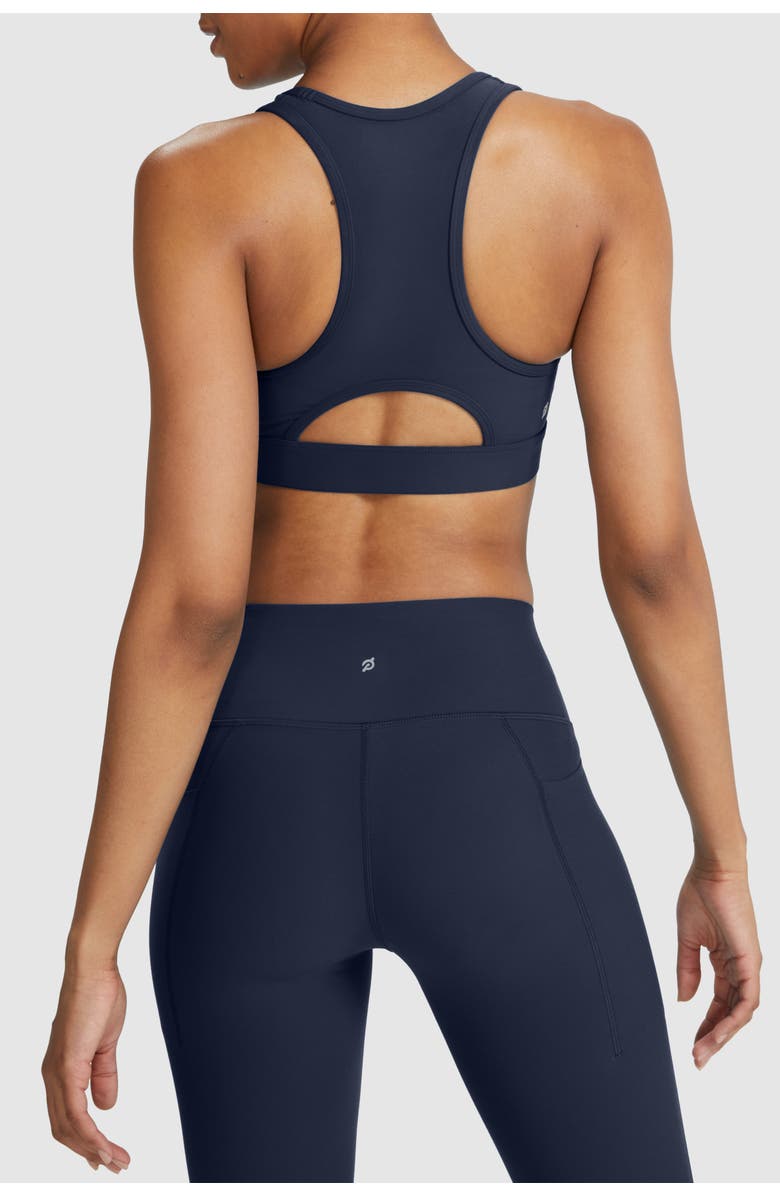 Peloton Cadent High Neck Racerback Bra, Alternate, color, Deep Navy