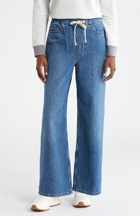 Ella Wide Leg Denim Pants