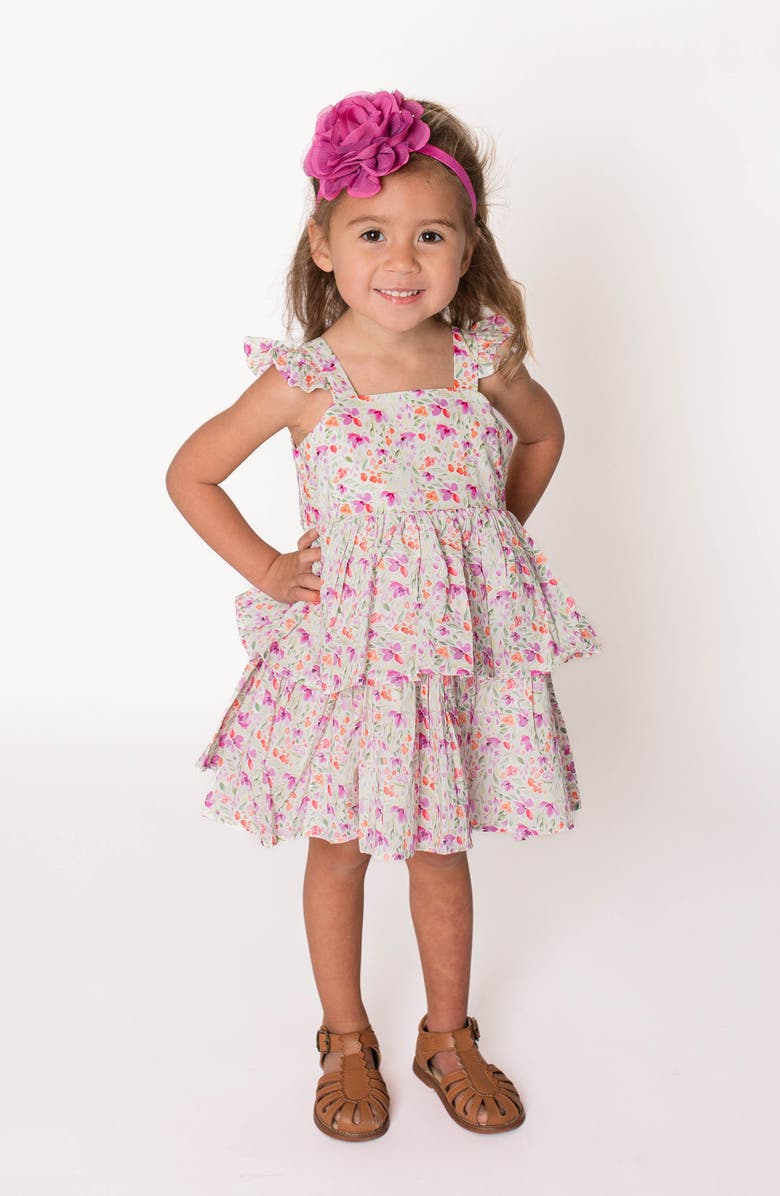 Popatu Floral Tiered Cotton Sundress, Alternate, color, 