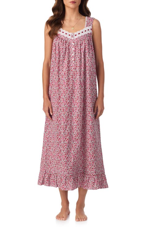 Floral Sleeveless Ballet Nightgown