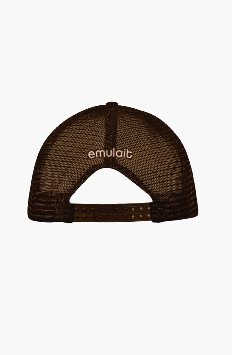Emulait In My Mom Era Trucker Hat, Alternate, color, Brown / White