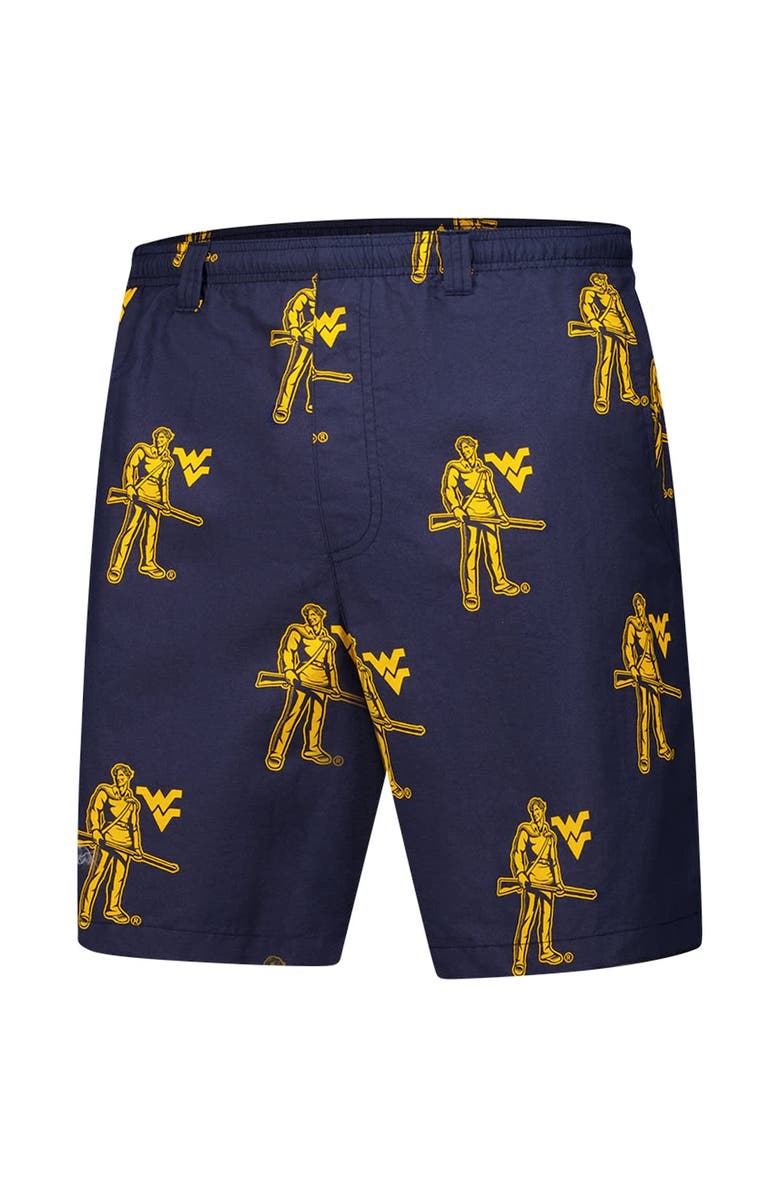 Columbia Men's Columbia Navy West Virginia Mountaineers Backcast III Printed Short, Alternate, color, Navy