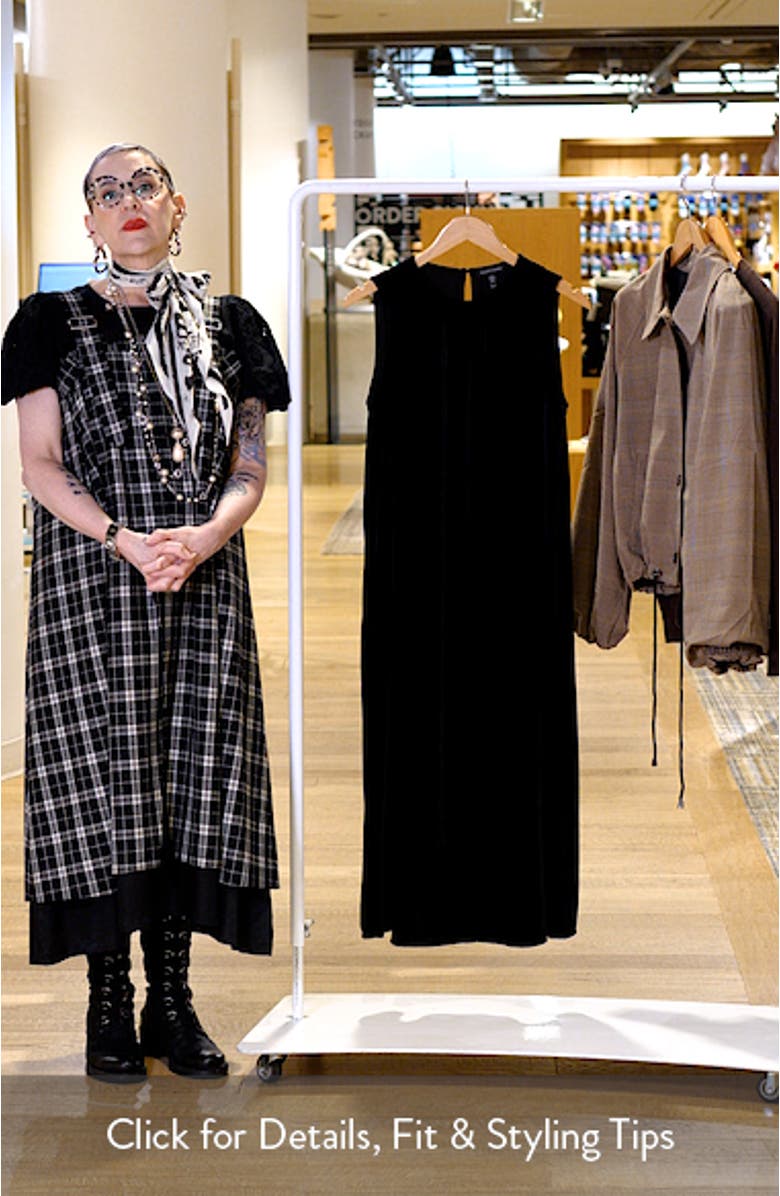 Sleeveless Velvet Midi Dress, sales video thumbnail