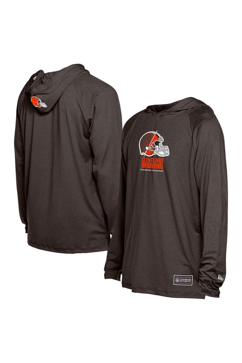 Men's New Era  Brown Cleveland Browns Functional Fandom Hoodie, Main, color, Brown
