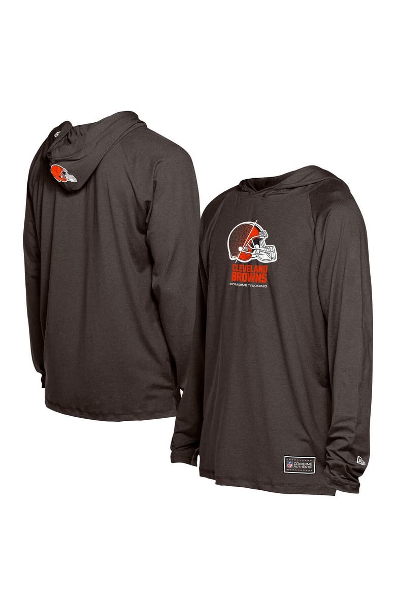 New Era Men's New Era Brown Cleveland Browns Functional Fandom Hoodie, Main, color, Brown