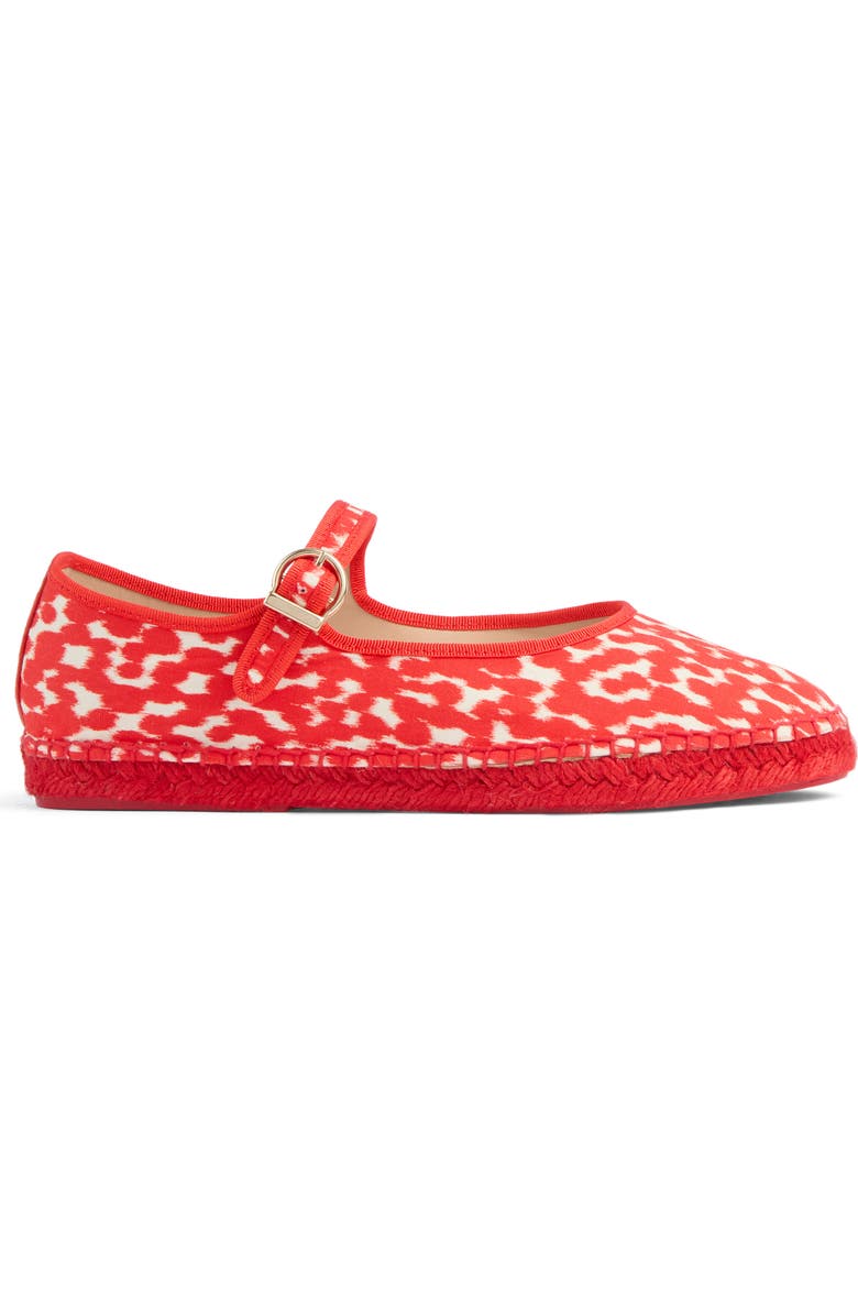 LK Bennett Emmie Mary Jane Espadrille Flat, Alternate, color, Red