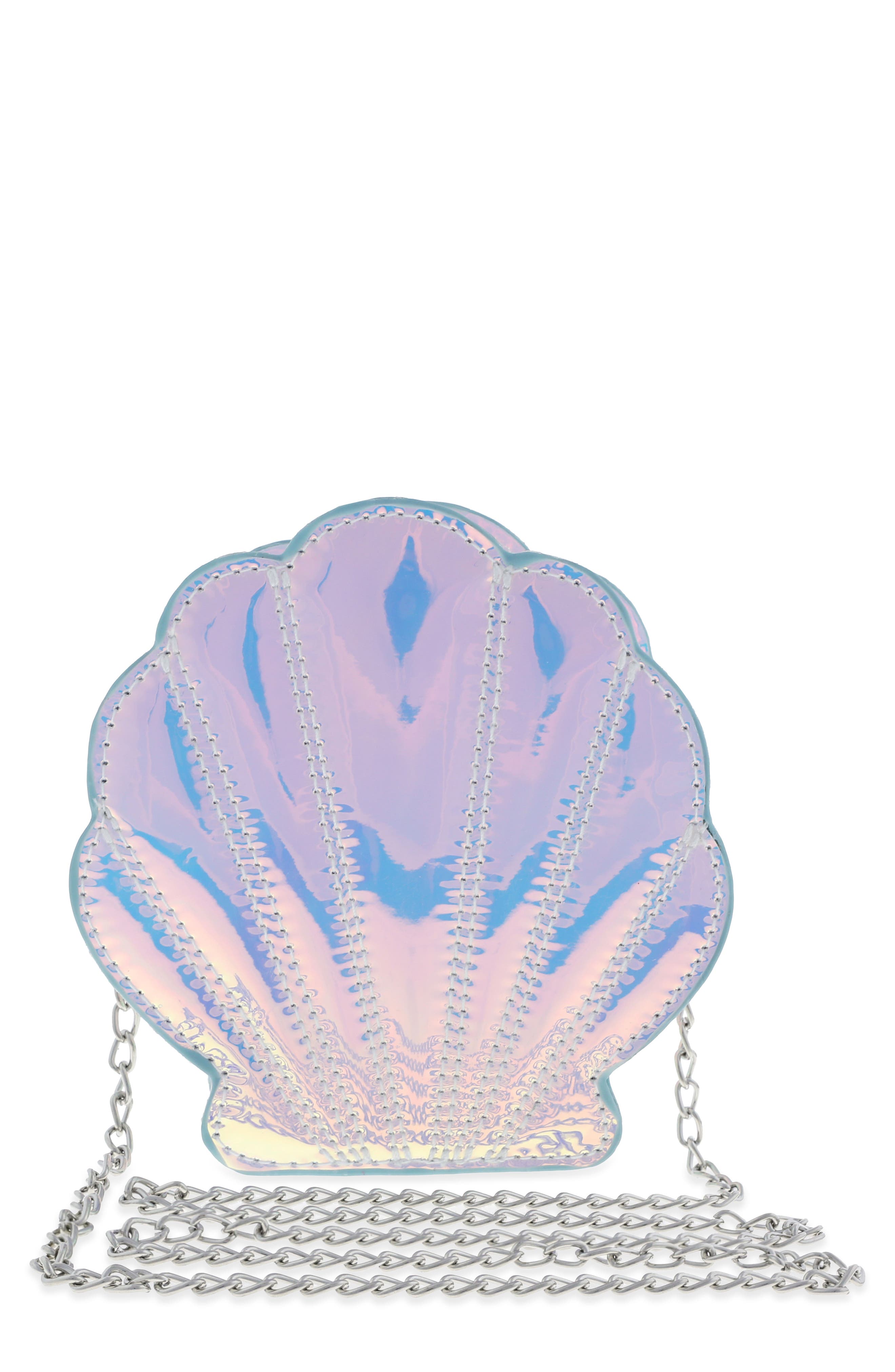 Capelli New York Iridescent Seashell Shoulder Bag, Main, color, 
