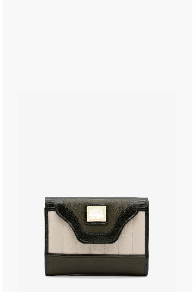 Grace Wallet 202, Main, color, Green / Beige
