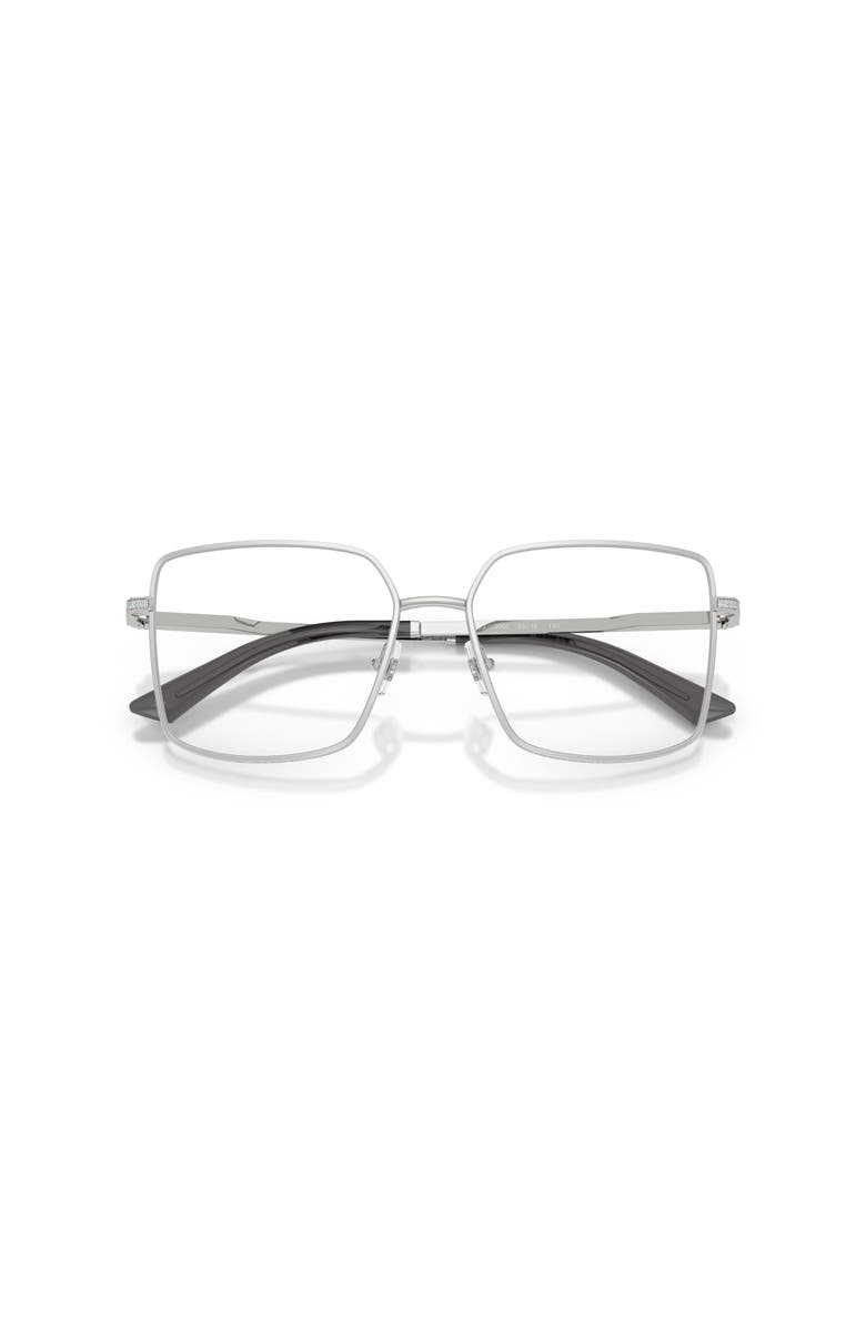 Jimmy Choo 53mm Square optical glasses, Alternate, color, Silver