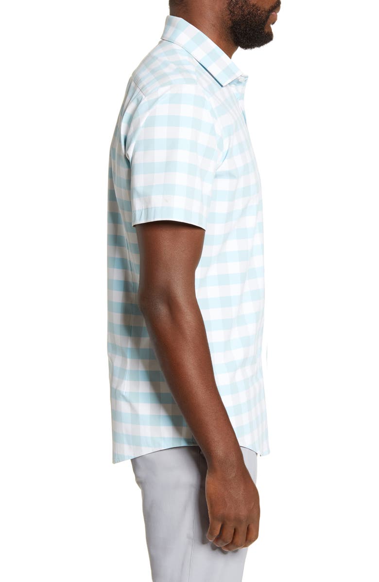Mizzen+Main Mizzen + Main Leeward Trim Fit Check Button-Up Performance Shirt, Alternate, color, 