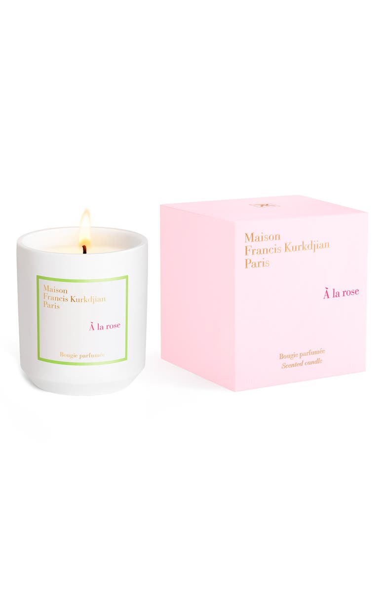 Maison Francis Kurkdjian Å la Rose Scented Candle, Alternate, color, 