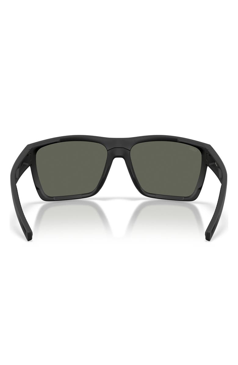 Costa Del Mar Pargo 61mm Polarized Square Sunglasses, Alternate, color, Netplus Black / Gray