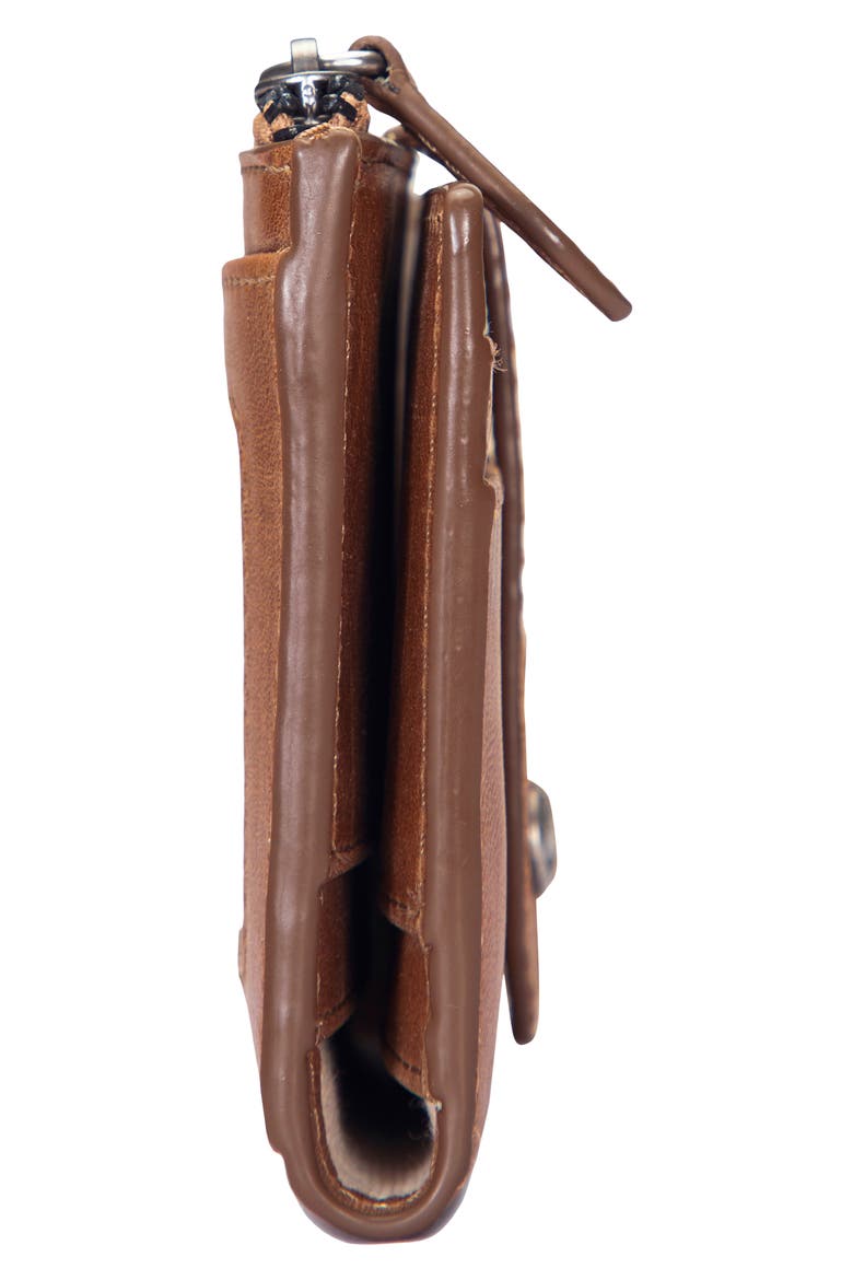 Melissa Leather Card Case, Alternate, color, COGNAC