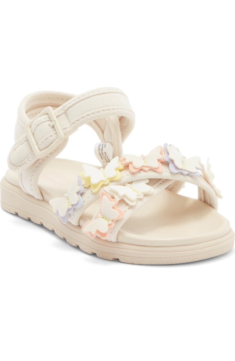 Harper Canyon Kids' Lainee Butterfly Sandal, Main, color, Beige Multi