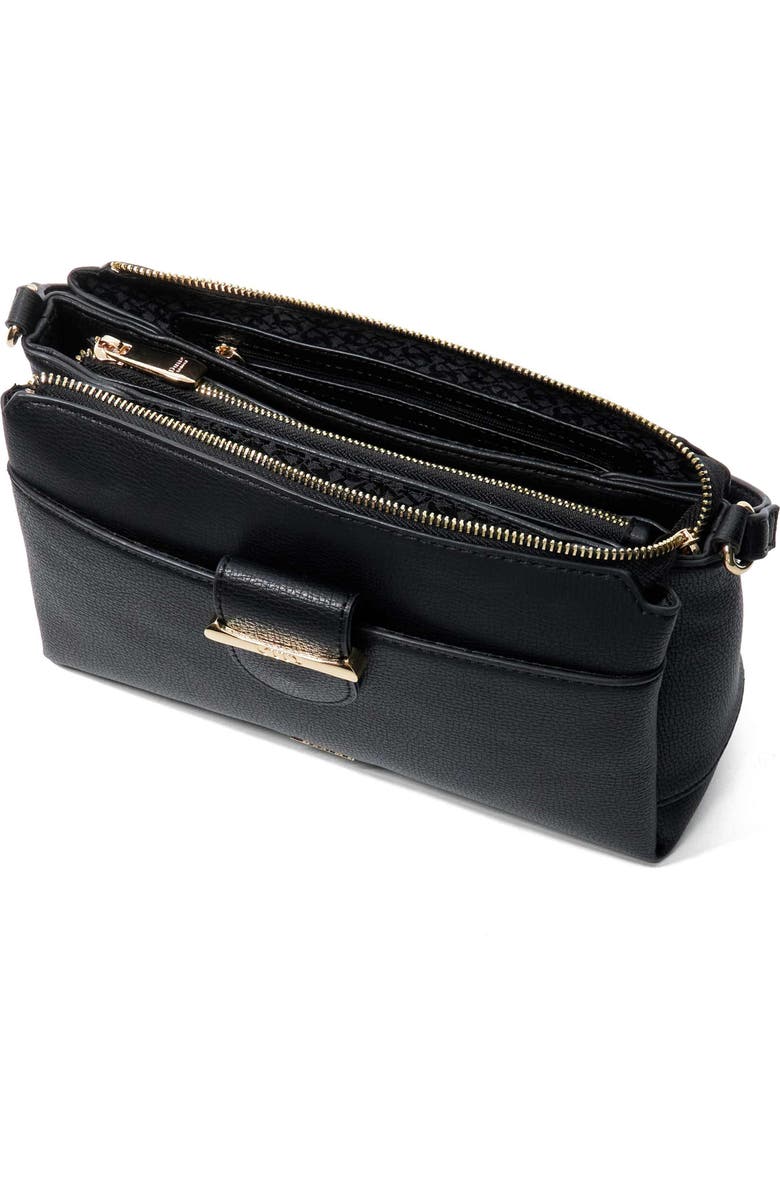 Dune London Darlino Crossbody Bag, Alternate, color, Black