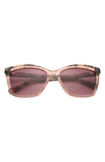 Ted Baker London 56mm Gradient Square Sunglasses In Brown
