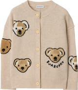 Burberry Thomas Bear Wool Cardigan