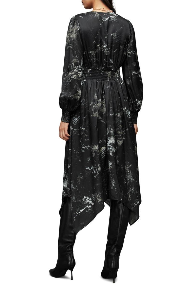 AllSaints Estelle Titania Long Sleeve Midi Dress, Alternate, color,