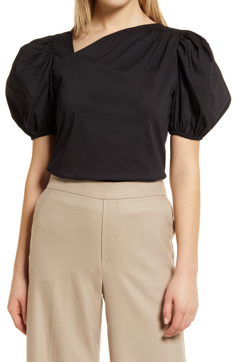 Halogen<sup>®</sup> Puff Sleeve Blouse, Main, color,
