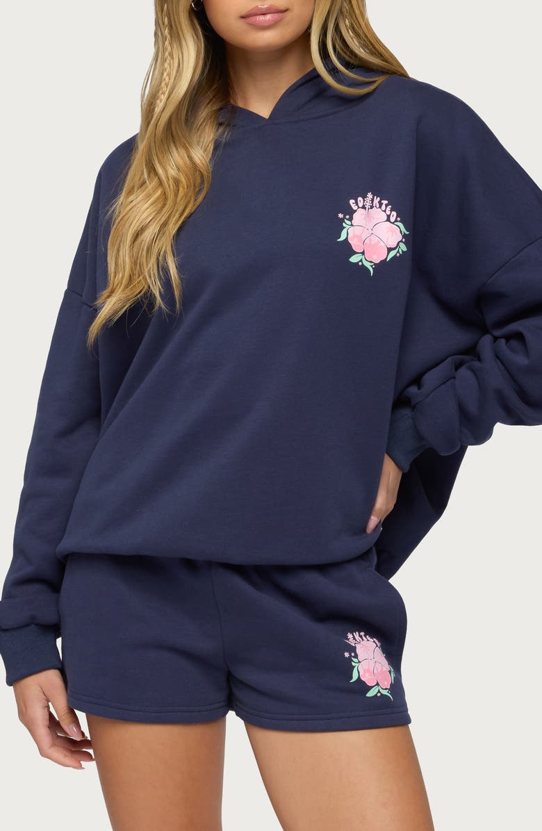 EDIKTED Beach Bloom Hoodie, Main, color, 