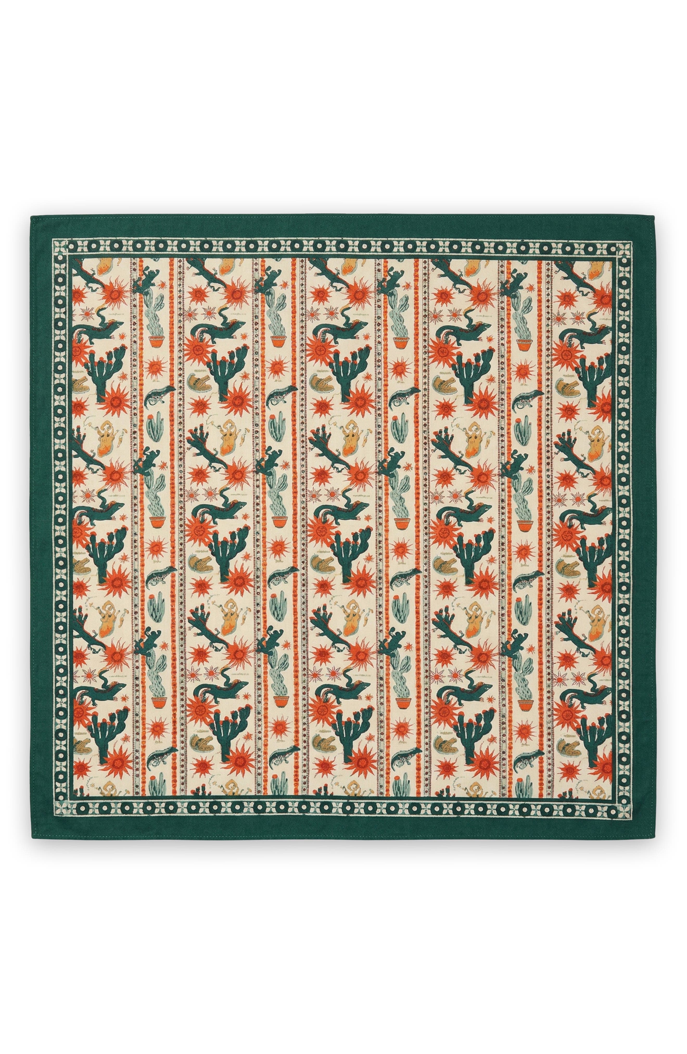 SAACHI Floral Border Square Bandana
