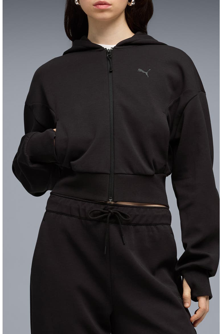 PUMATECH Sense Zip Hoodie, Main, color, PUMA BLACK