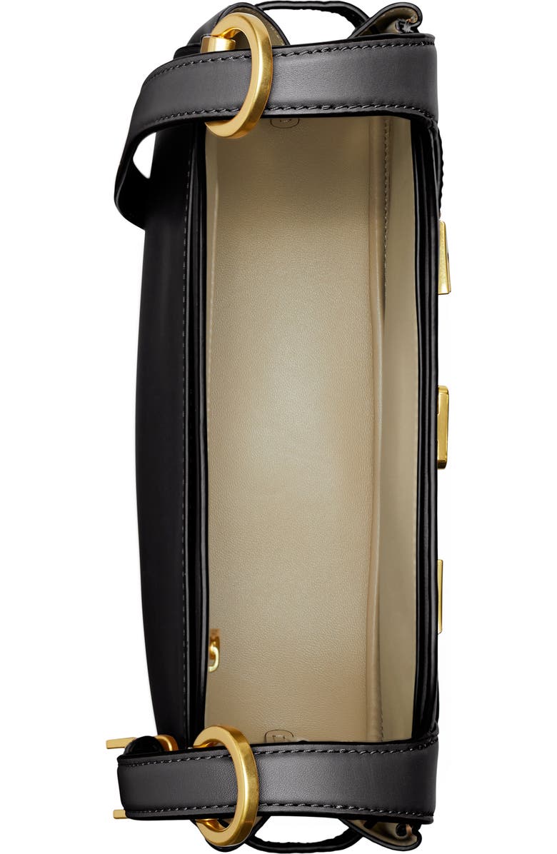 Tory Burch Lee Radziwill Leather Saddle Bag, Alternate, color,