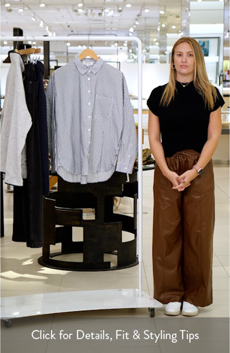 Standard Stripe Cotton Button-Up Shirt, sales video thumbnail