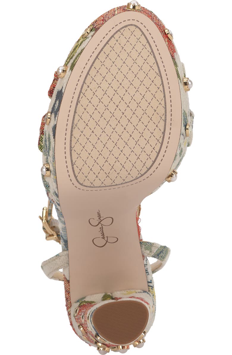 Jessica Simpson Ilaria 2 Ankle Strap Platform Sandal, Alternate, color, Cream Multi