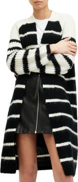 AllSaints Lou Long Open Front Cardigan