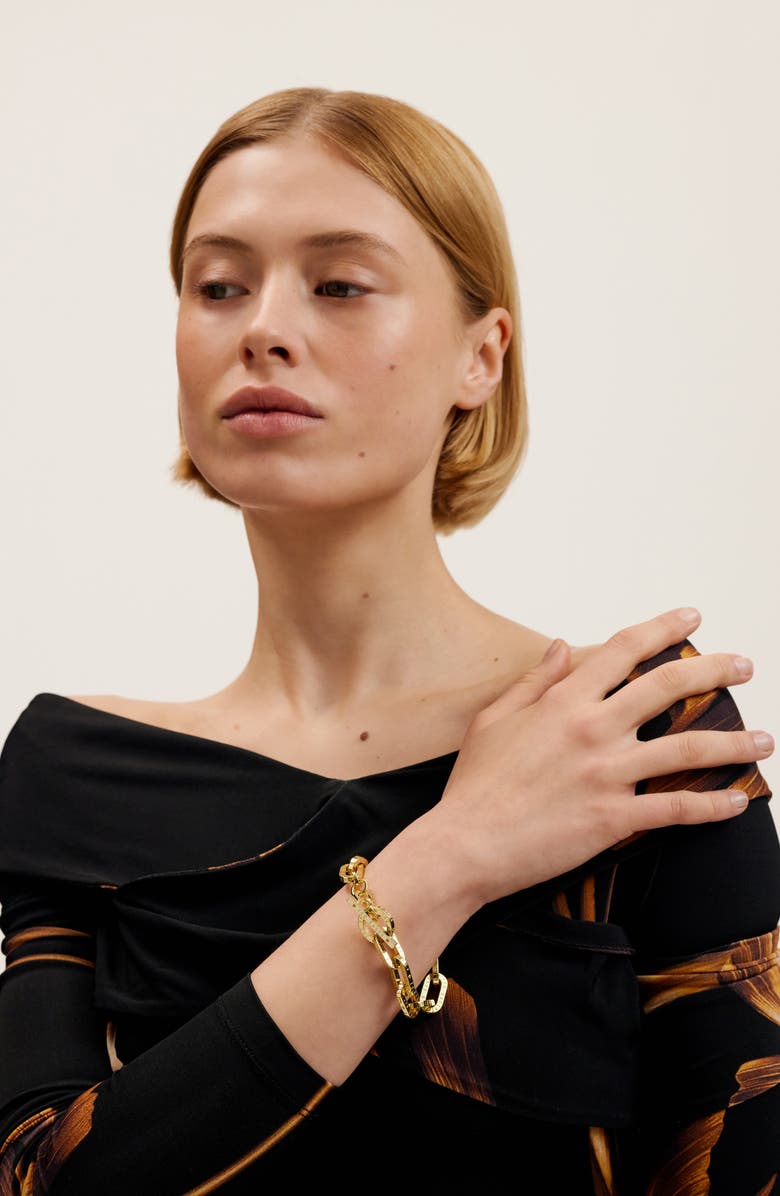 Ted Baker Loan Logo Link Bracelet, Alternate, color, 