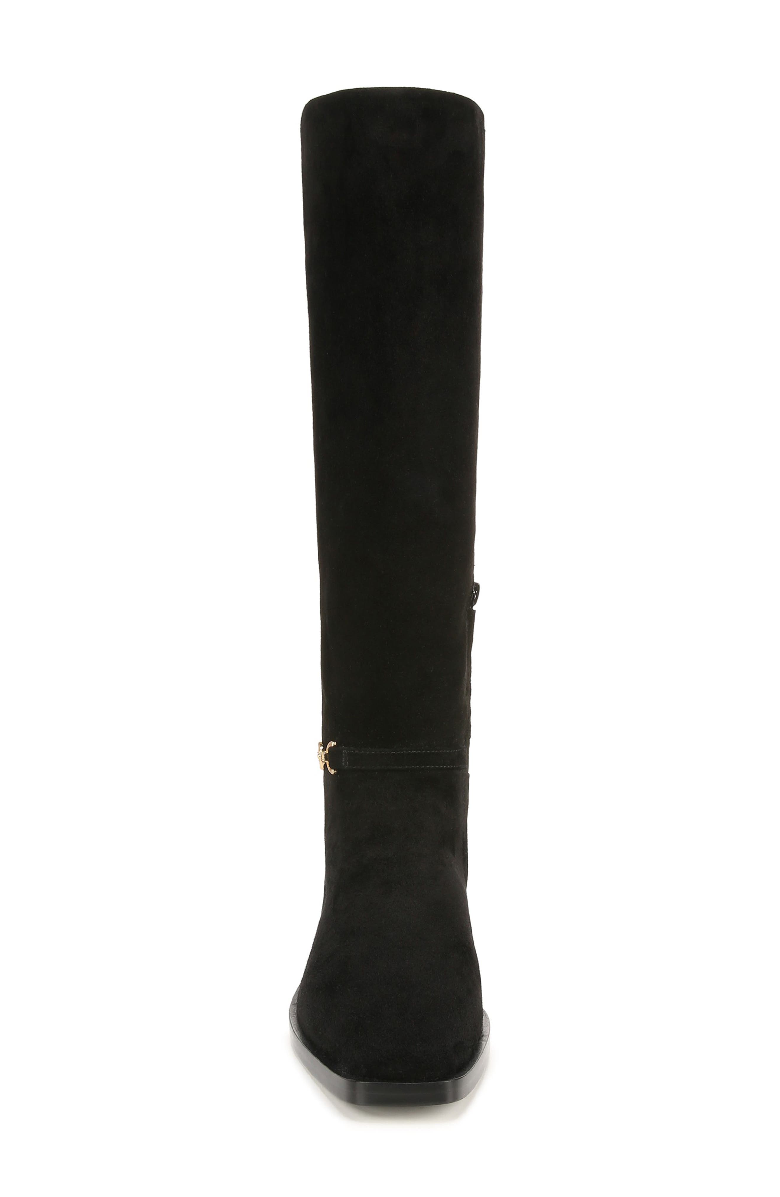 Clive Knee High Boot, Alternate, color, BLACK SUEDE
