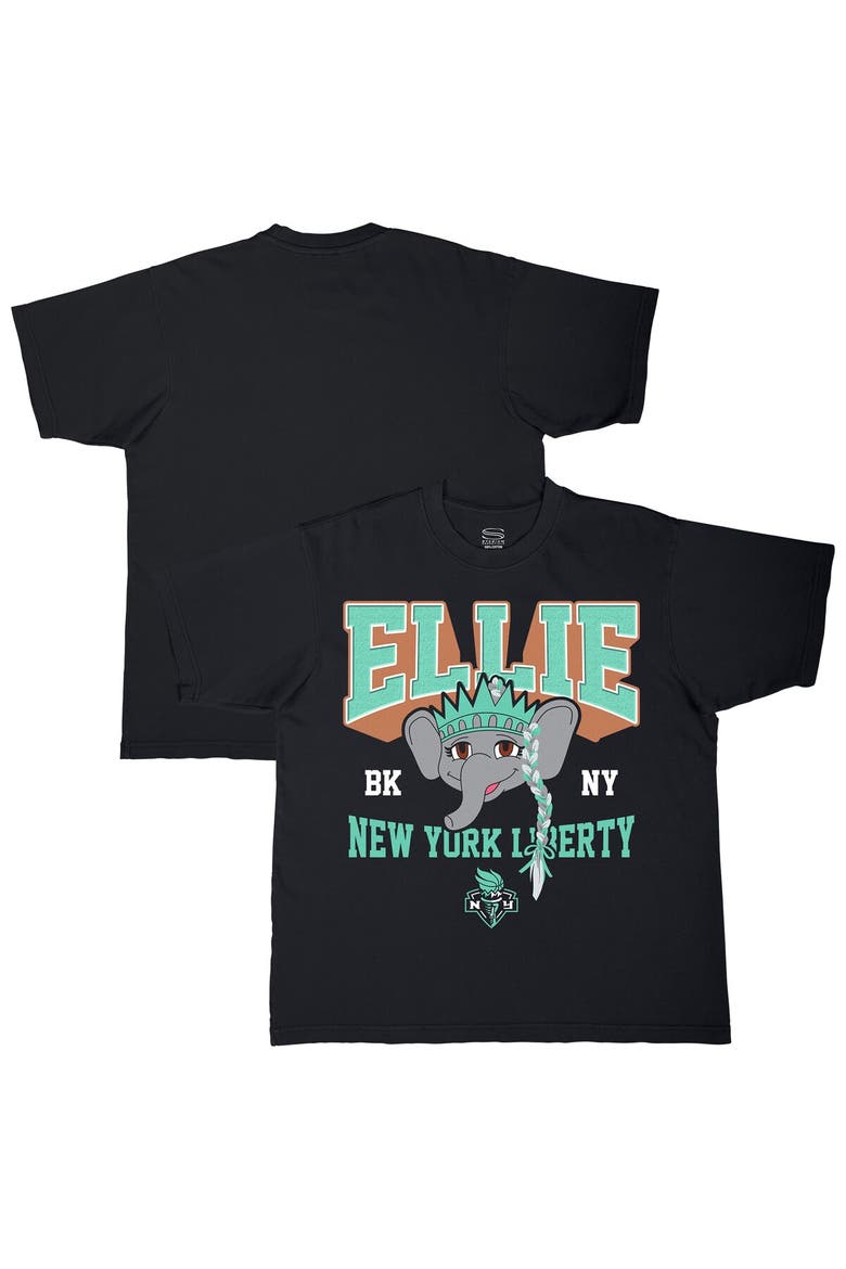 Unisex Stadium Essentials Black New York Liberty Most Valuable Mascot Urban Premium T-Shirt, Main, color, Black