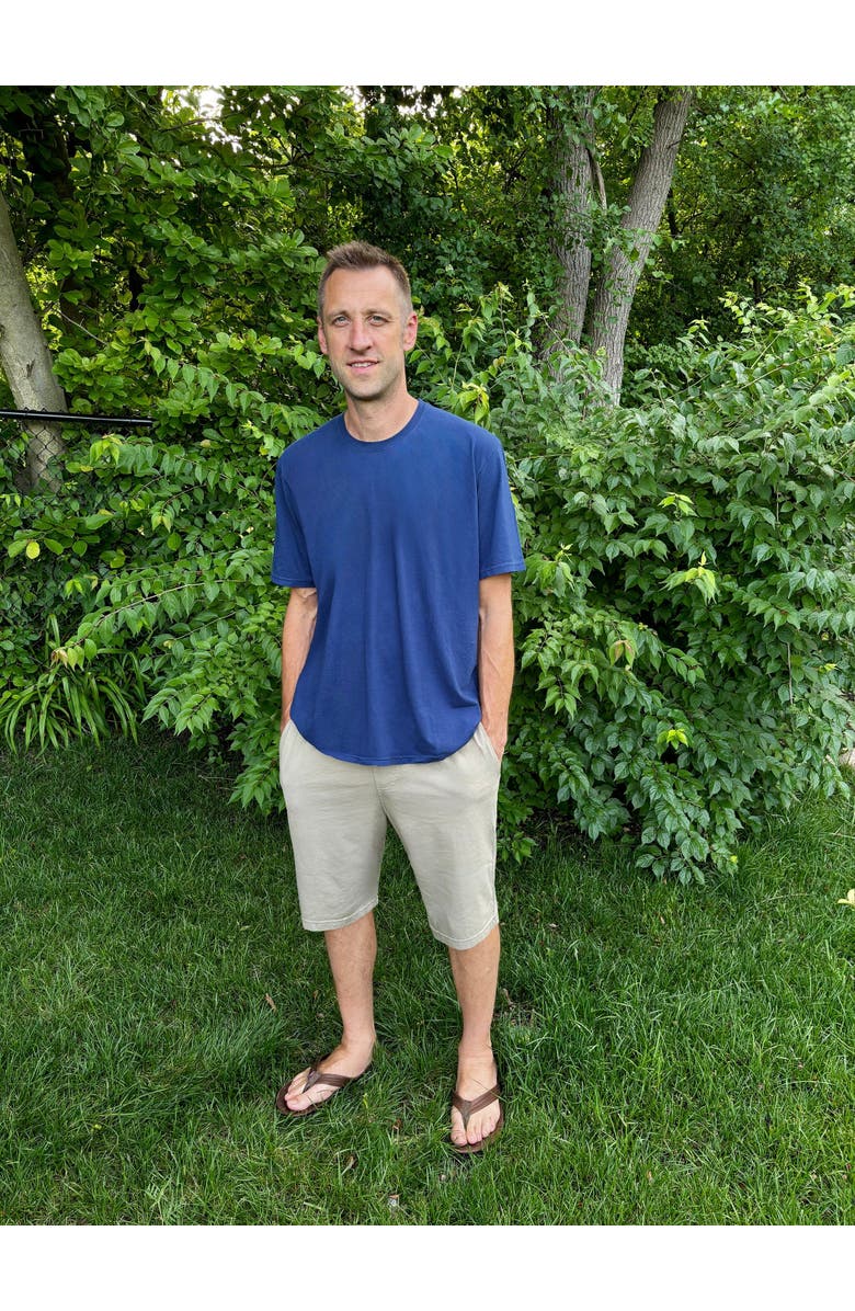 CITY THREADS Mens Super-Soft 100% Cotton UPF 50+ Athletic Workout Shorts w/Pockets, Alternate, color, Black