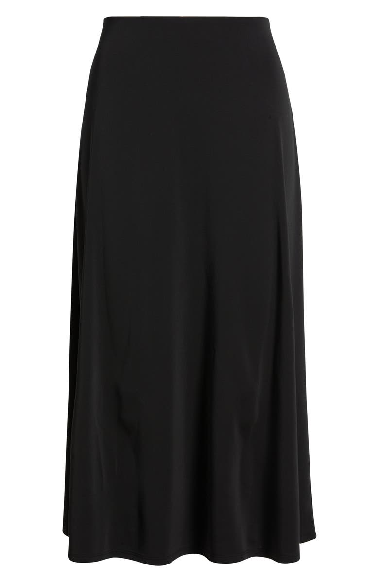 NIC+ZOE Crepe Midi Slip Skirt, Alternate, color, Black Onyx