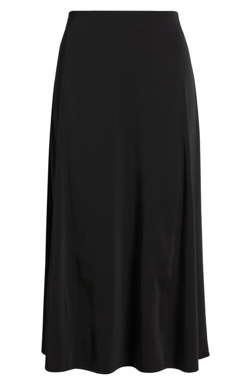 Nic + Zoe Nic+zoe Crepe Midi Slip Skirt In Black