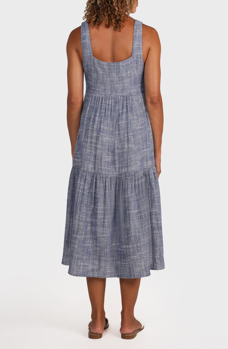 matty m. Doheny Tiered Midi Sundress, Alternate, color,