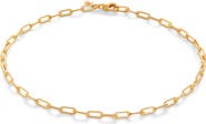 Monica Vinader Mini Paper Clip Chain Bracelet