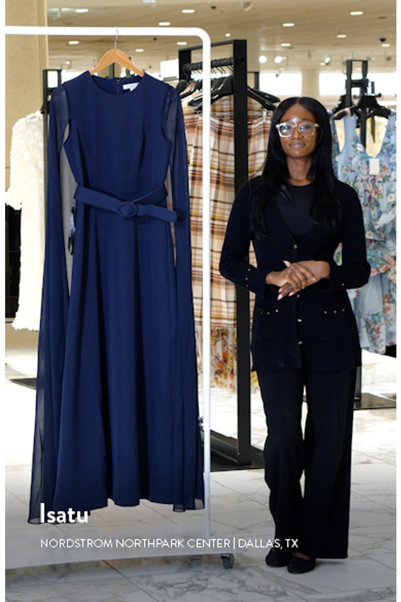 Freya Belted Cape Gown video