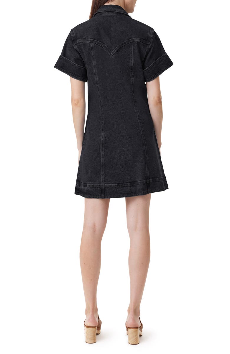 Habitual Stretch Denim Shirtdress, Alternate, color, Vintage Black