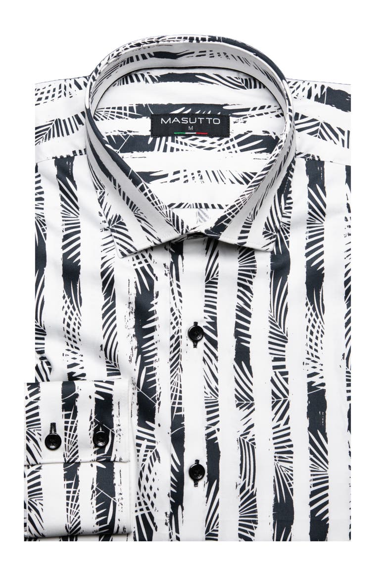 Ottawa Print Button-Up Long Sleeve Shirt, Main, color, Multicolor