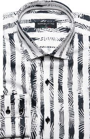 MASUTTO Ottawa Print Button-Up Long Sleeve Shirt